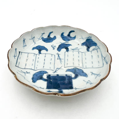 Japanese antique BW Small Plate A