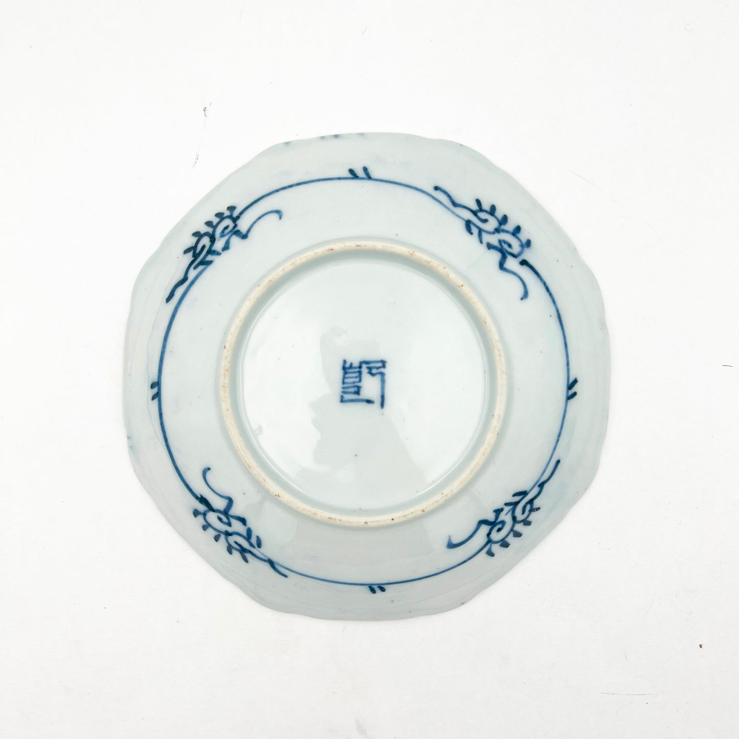 Japanese antique BW Octagonal Plate