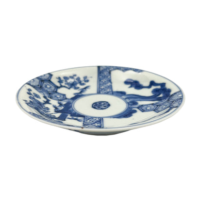 Japanese antique BW 5.95inch plate