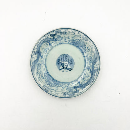 Japanese antique BW 7.14inch Plate