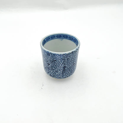 Japanese antique Paper-Transfer Cylindrical Tea Cup