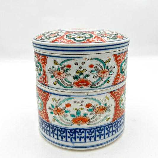Japanese antique Two-Tiered Food Box