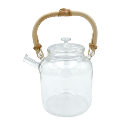 Glass teapot with Akebi Vine Handle