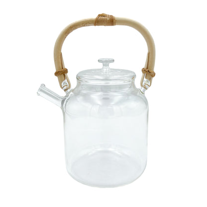 Glass teapot with Akebi Vine Handle