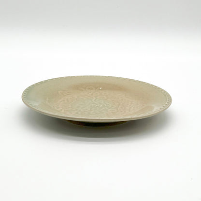 Stamped Plate 7.14in_Gunji Pottery