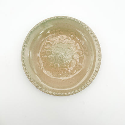 Stamped Plate 7.14in_Gunji Pottery