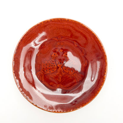Stamped Plate 7.14in_Gunji Pottery