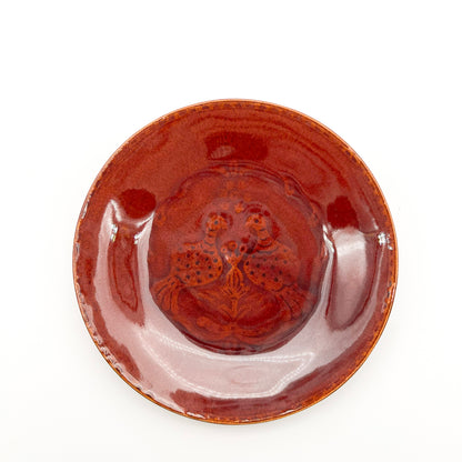 Stamped Plate 7.14in_Gunji Pottery