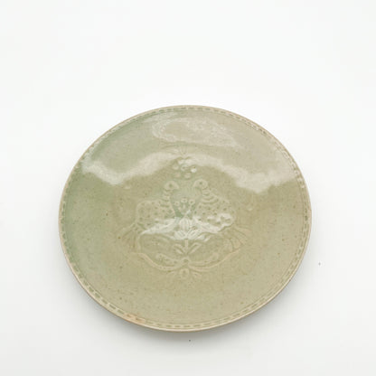 Stamped Plate 7.14in_Gunji Pottery