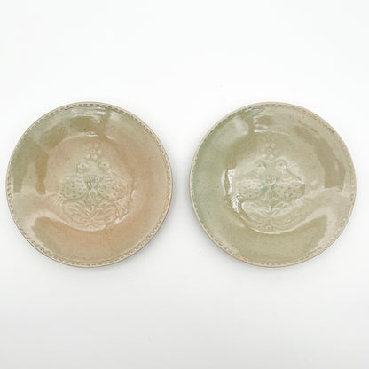 Stamped Plate 7.14in_Gunji Pottery