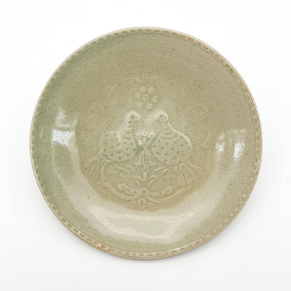 Stamped Plate 7.14in_Gunji Pottery