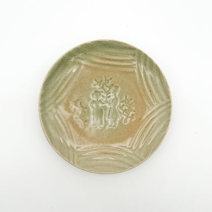 Stamped Plate 7.14in_Gunji Pottery