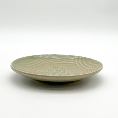 Stamped Plate 7.14in_Gunji Pottery