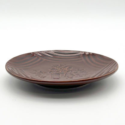 Stamped Plate 7.14in_Gunji Pottery
