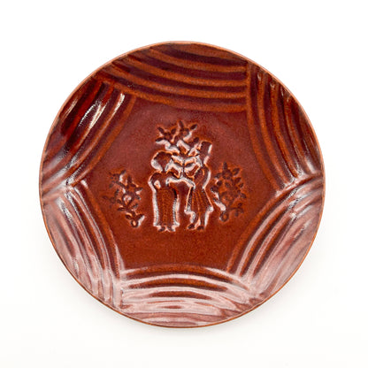 Stamped Plate 7.14in_Gunji Pottery