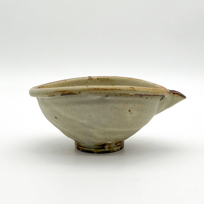White Glazed Spouted Bowl_Ryutaro Yamada