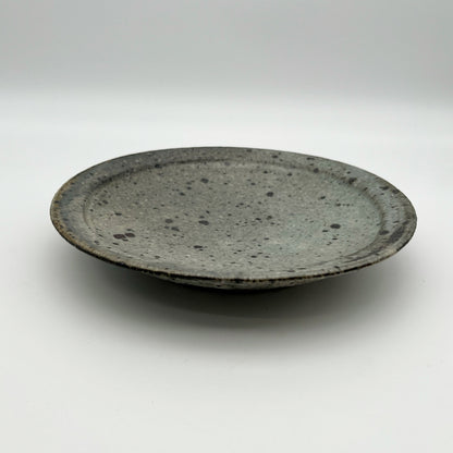 PLATE White Glaze Rimmed Plate (L) A28