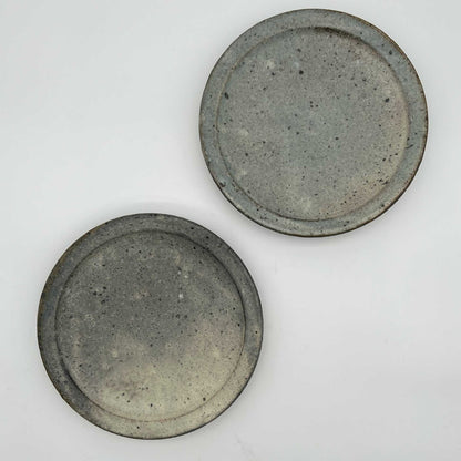 PLATE White Glaze Rimmed Plate (L) A28