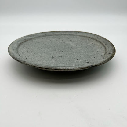 PLATE White Glaze Rimmed Plate (L) A28