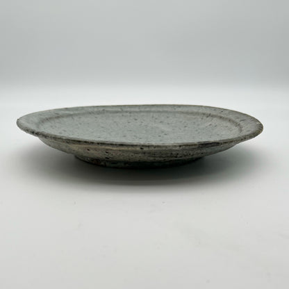 PLATE White Glaze Rimmed Plate (L) A28