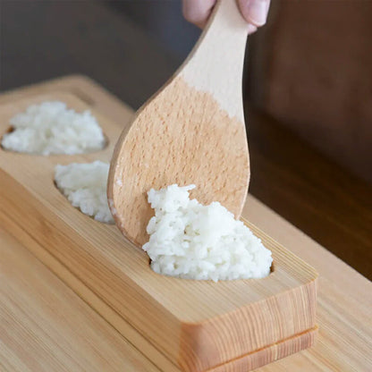 Wooden Onigiri Mold 3holes Umezawa