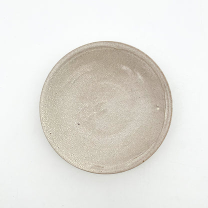 White Crackle Plate 5.95inch_Atsushi Ogata