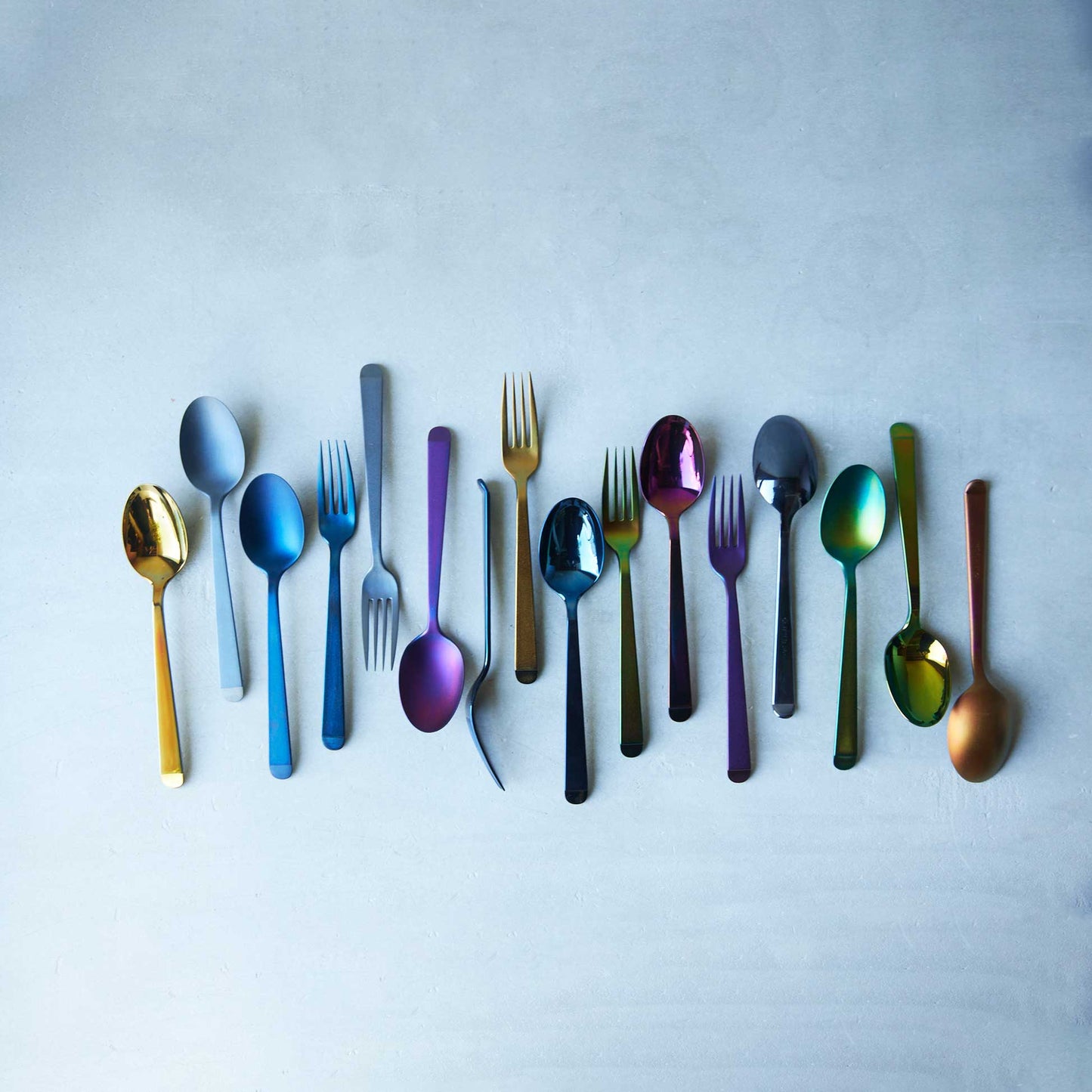 Mirror spoon big Purple