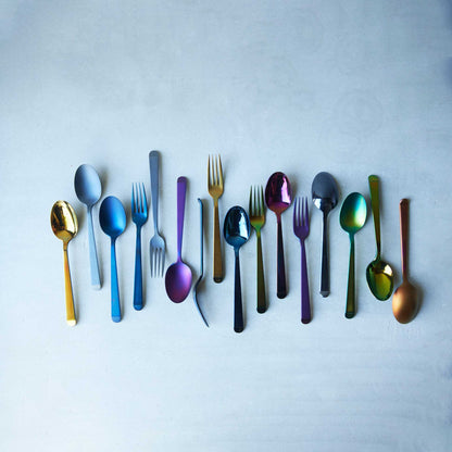 Mirror spoon big Purple
