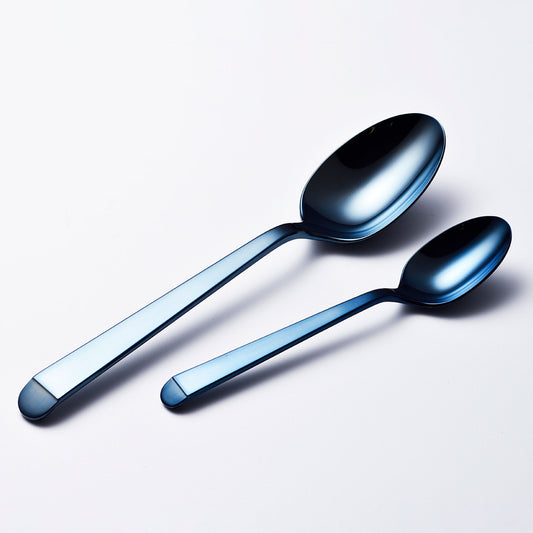 Mirror spoon big Blue