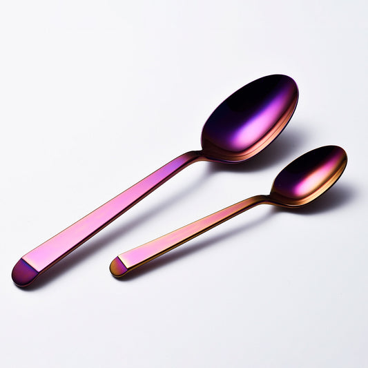 Mirror spoon big Purple