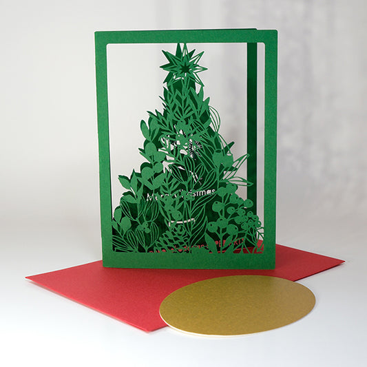Christmas Card (Tree) Green