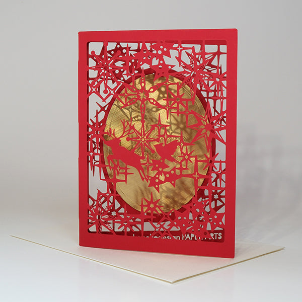 Christmas Card (Mirror) Red