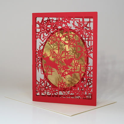 Christmas Card (Mirror) Red