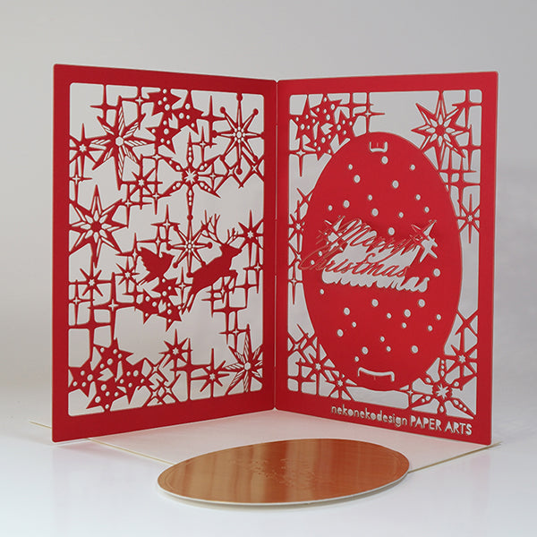 Christmas Card (Mirror) Red