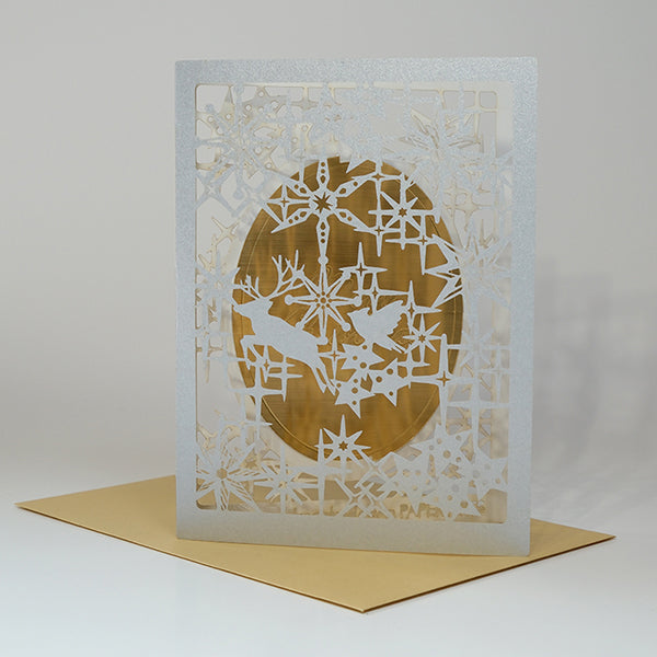 Christmas Card (Mirror) Silver