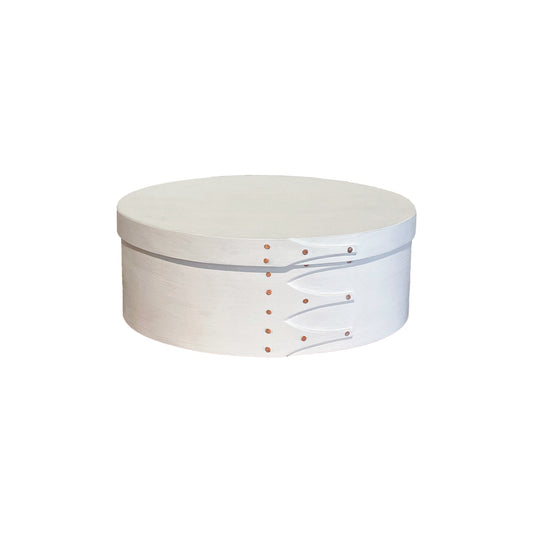 OVAL BOX milkpaint white #4