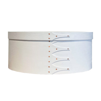 OVAL BOX milkpaint white #8