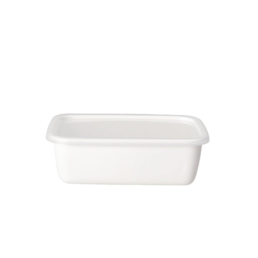 White Deep Rectangle M with Lid