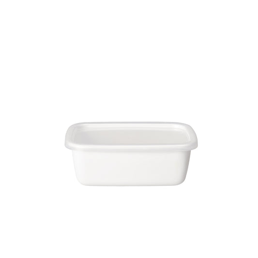 White Deep Rectangle S with Lid