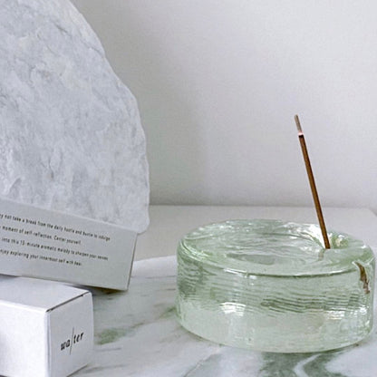 MEDITATION SET | wa/ter Incense MOON & Incense Holder