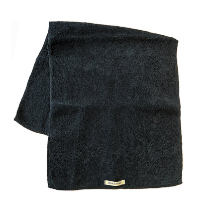 Botanicallity coloured linen towel FACE NAVY