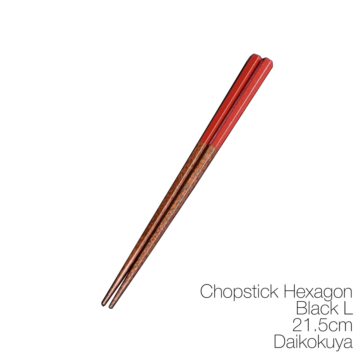 Chopstick Hexagon Red M_Daikokuya