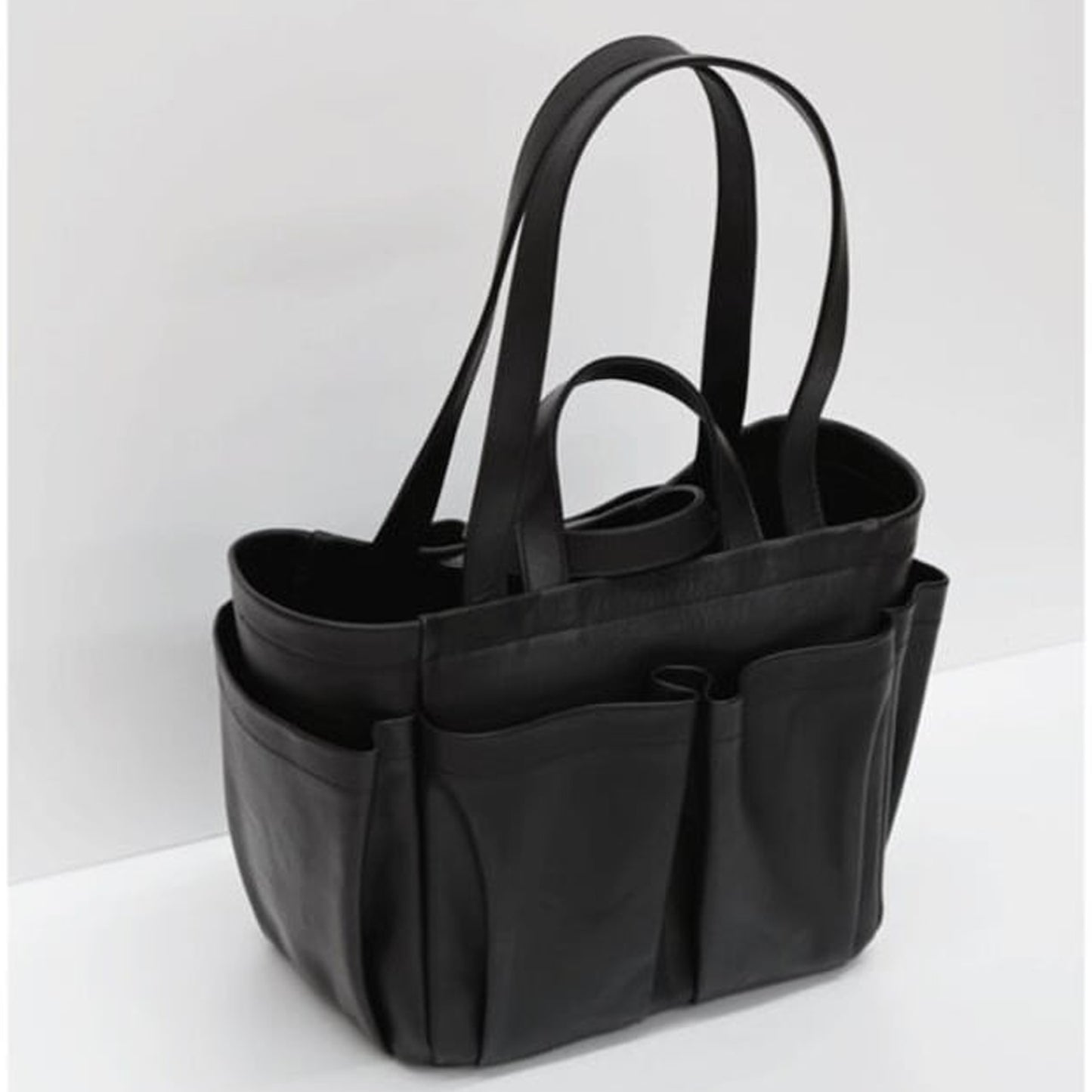 Aeta_LE45_DOUBLE HANDLE TOTE：S_Black