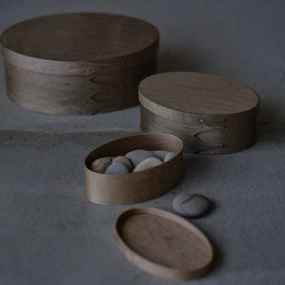 OVAL BOX R #1 Natural Dye