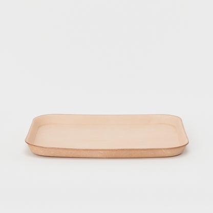 leather tray L #natural