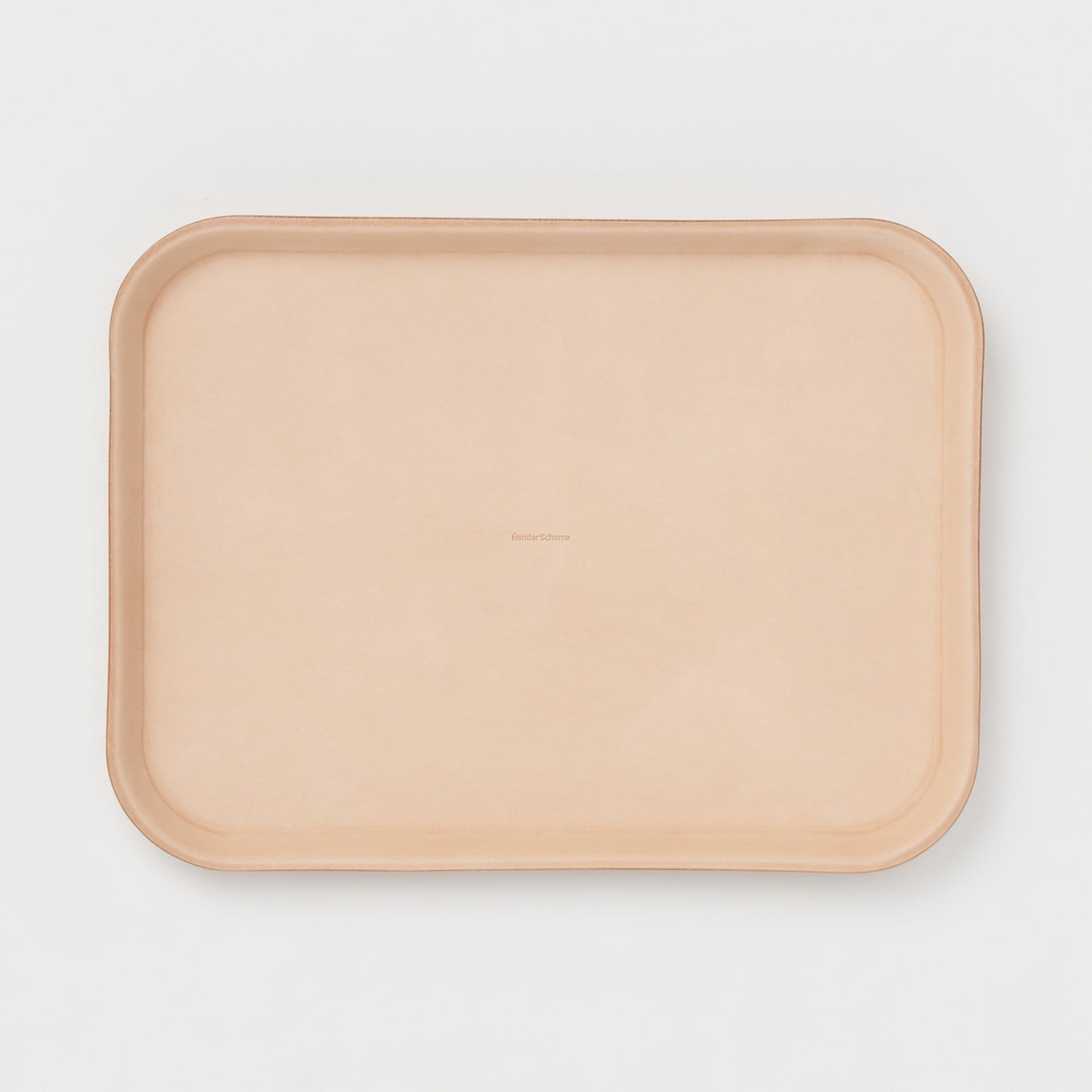leather tray L #natural