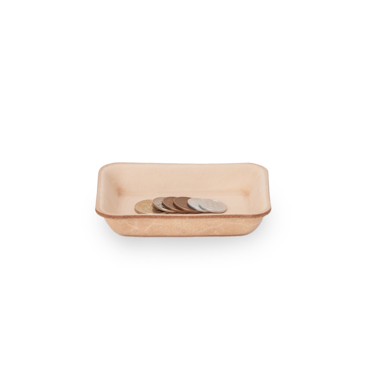 leather tray S #natural