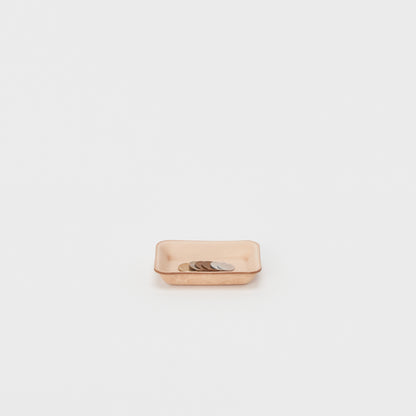 leather tray S #natural