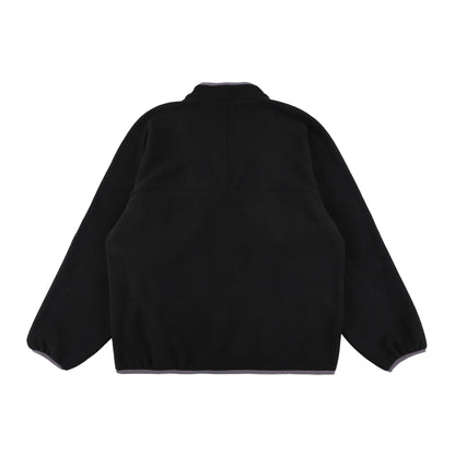y-COLLAR FLEECE JACKET BLACK M