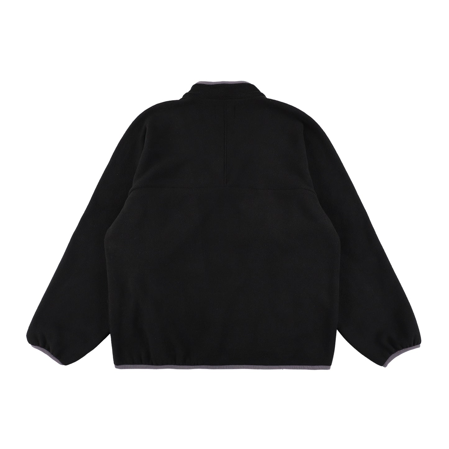 y-COLLAR FLEECE JACKET BLACK L